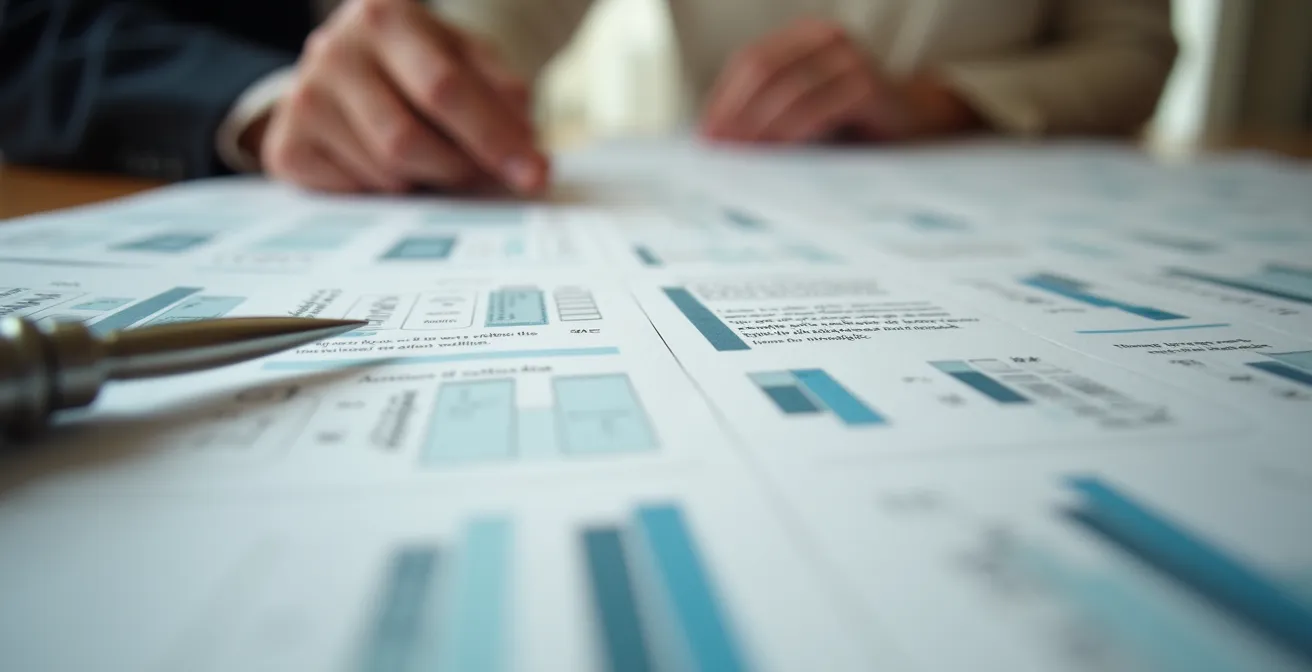 Scène conceptuelle montrant un plan de gestion d’imprévus pour mariage, avec documents, checklists et communication entre équipe